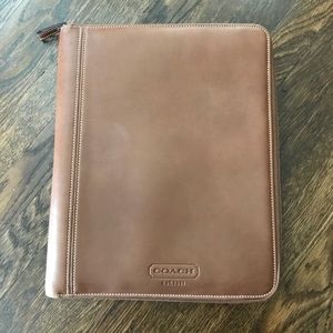 Coach Leather Portfolio Folder Case